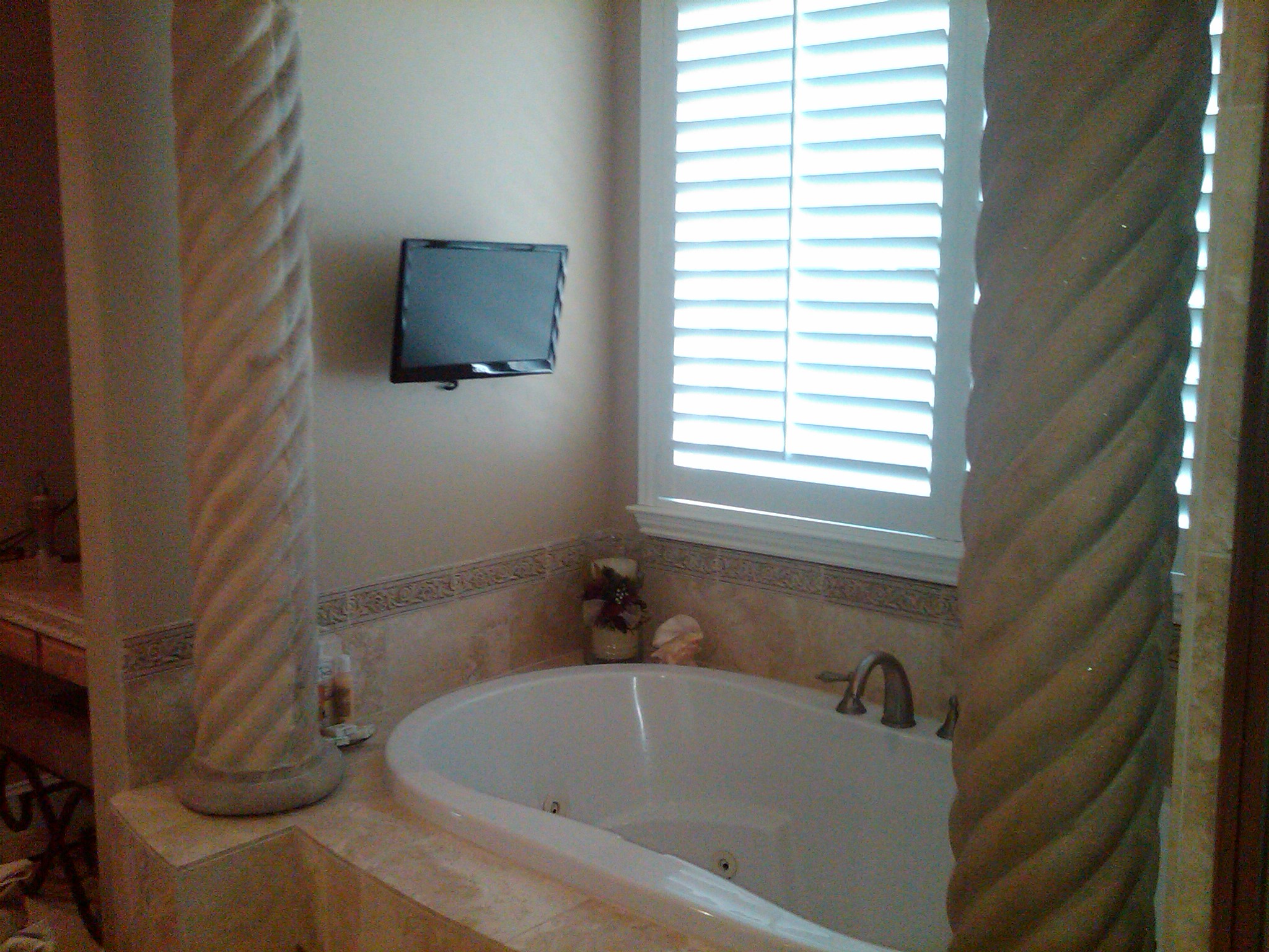 Installed Tv In Bathroom Granite Bay Licensed Contractor